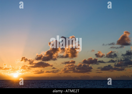 Sonnenuntergang an der Playa del Ingles im Valle Gran Rey La Gomera Stockfoto