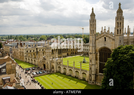 King's College Kapelle von Great St. Marys Tower, Cambridge, England. Stockfoto