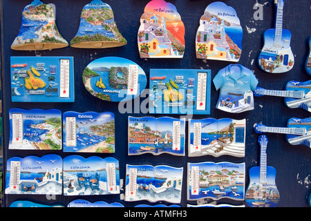 Ein Shop verkauft seine waren auf der griechischen Insel Kefalonia. Stockfoto