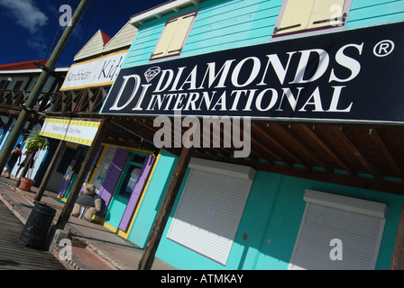 Karo International, Redcliffe Quay, St. John's, Antigua, Karibik Stockfoto