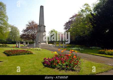 Krieg-Denkmal, Schlossgarten, Bishops Stortford, Hertfordshire Stockfoto