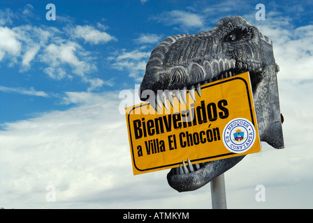 Dinosaurier in Villa El Chocón, Neuquen, Argentinien, Patagonien, Südamerika Stockfoto