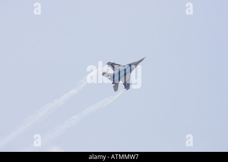 MIG 29 OVT steil, Unterseite Stockfoto