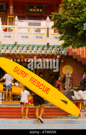 HONG KONG CHINA Life Guard Verein Tin Hau Tempel am Repulse Bay auf Hong Kong Island Stockfoto