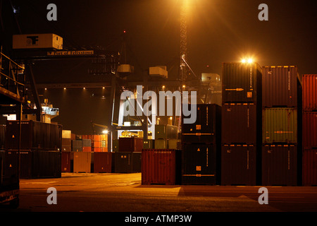 Felixstowe Container terminal England Stockfoto