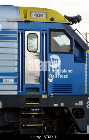 Eisenbahn-Zug bei Greenport Long Island New York USA MTA Long Island Rail Road company Stockfoto