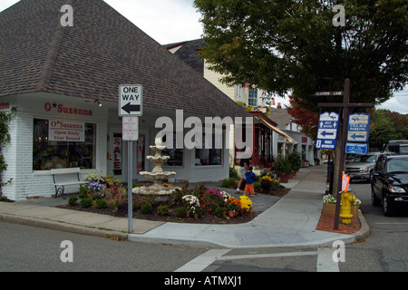 Westhampton Stadtzentrum befindet sich in Southampton County Long Island New York USA Stockfoto