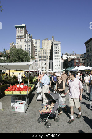 Green Market Union Square Park Manhattan New York Stockfoto