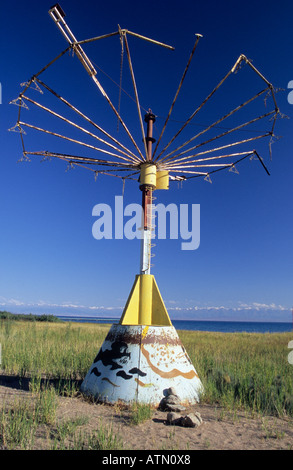 vergessen Sowjet Amusement Park am See Issyk Kul Tian Shan Berge Kirgisistan Stockfoto