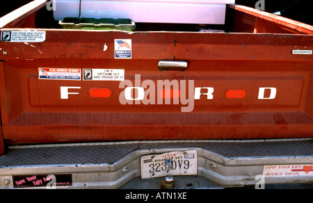 Texas-Pick-up-Truck mit Vietnam Tierarzt Aufkleber Stockfoto