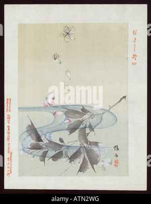 Japanische Ukiyo-e print Herbst Saison Stockfoto