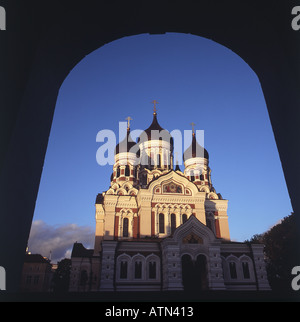 Alexander-Newski-Kathedrale Toompea Tallinn Estland Stockfoto