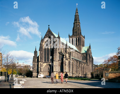 Glasgow Cathedral, High Kirk von der Stadt Glasgow. Ursprünglich ist mittelalterliche römisch-katholisch, es jetzt protestantische Kirche von Schottland Stockfoto