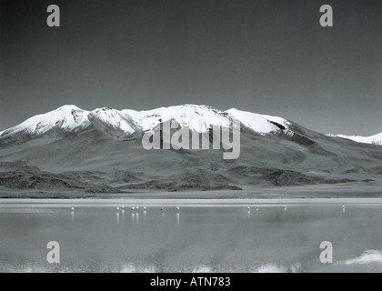 Welt zu reisen. Seenlandschaft in Bolivien in Südamerika. Fernweh Eskapismus Kultur Natur natürliche Stockfoto