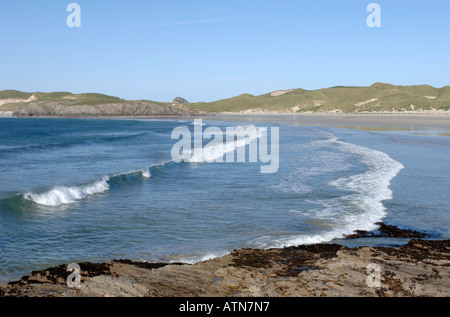 Balnakeil Bay und Faraid Kopf, Durness. Sutherland.   XPL 3881-370 Stockfoto