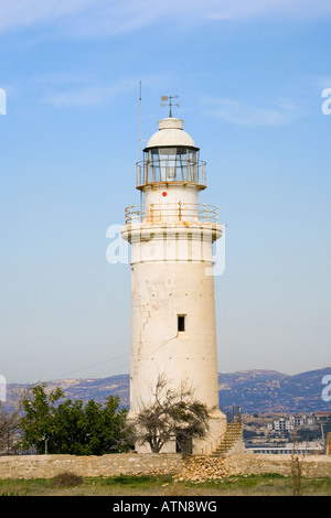 Ausgedient alten Leuchtturm & Wetter Vane Pathos Zypern Stockfoto