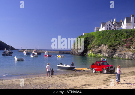 Port Isaac auf der atlantischen Küste von North Cornwall, England. Stockfoto