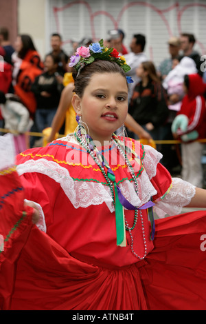 Karnevalstreiben in San Francisco, Kalifornien, USA Stockfoto