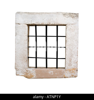 Fenster eines alten Gefängniszelle Stockfoto
