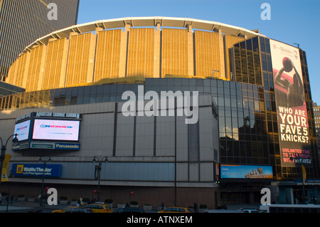 Der Eighth Avenue Seite des Madison Square Garden in New York City Stockfoto