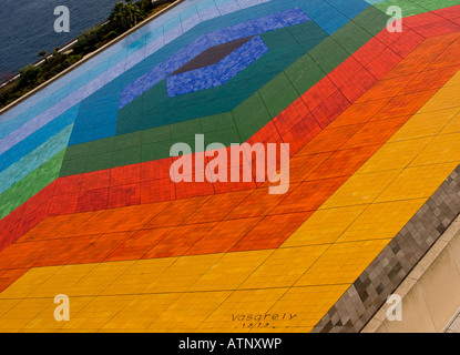 Hexa Gnade von Victor Vasarely in Monaco. Stockfoto