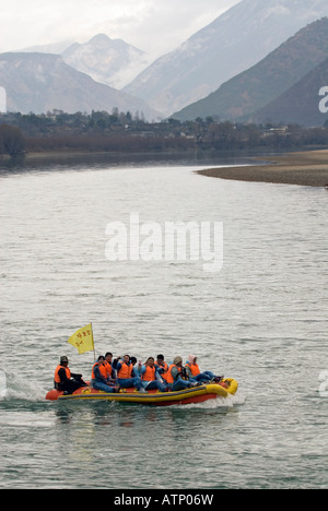 China, erste Biegung des Yangzi Flusses, Shigu, Yunnan Provinz Stockfoto