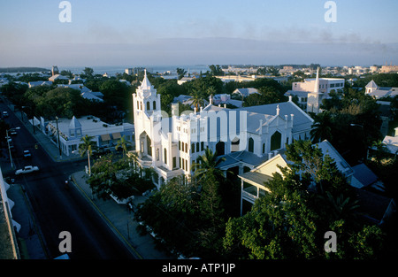 USA FLORIDA FLORIDA KEYS KEY WEST einen Überblick über die Stadt Key West und der zentralen katholischen Kirche Stockfoto