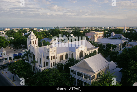 Einen Überblick über die katholische Kirche und Key West Florida Stockfoto