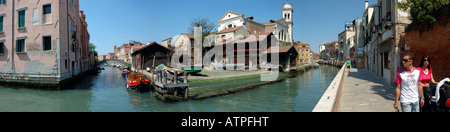 Panoramablick auf Dorsoduro, Venedig, Italien Stockfoto