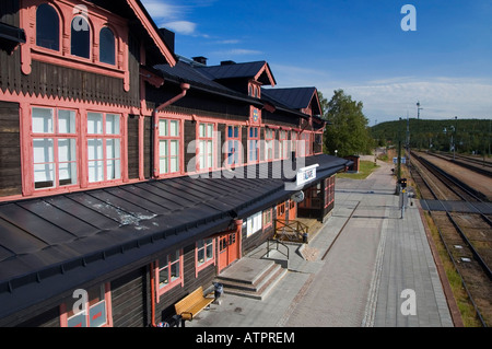 Bahnhof / Gällivare Stockfoto