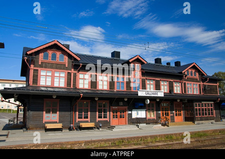 Bahnhof / Gällivare Stockfoto