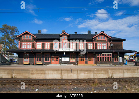 Bahnhof / Gällivare Stockfoto