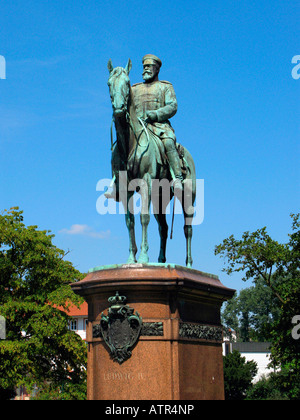 Reiterstandbild / Darmstadt Stockfoto