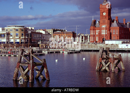 Cardiff Waterfront Pierhead Gebäude neue Entwicklung Cardiff wales uk gb Stockfoto