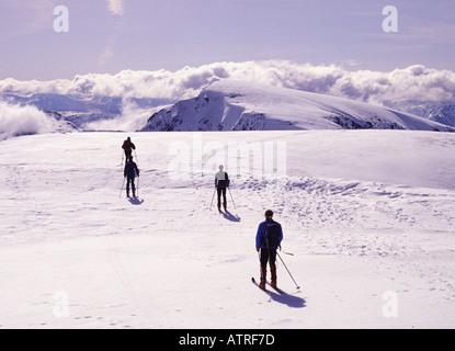 UK Schottland Highland Inverness Shire Lochaber Gipfel des Aonach Mor Stockfoto