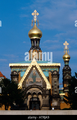 Russische Kapelle / Mathildenhöhe Stockfoto