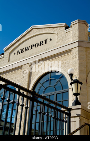 Eingang zum NEWPORT am Deich in Newport, Kentucky Stockfoto