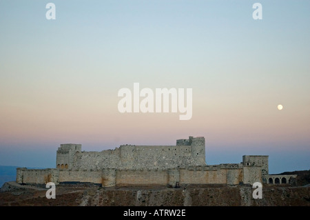 Mittags steigt über Crac des Chavaliers, Syrien, Naher Osten. DSC 6155 Stockfoto