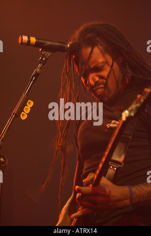 Derrick Green von Heavy-Metal-Band Sepultura Stockfoto