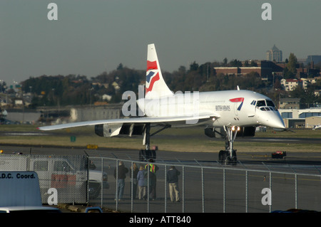 Concorde letzter Flug in Seattle Washington USA Stockfoto