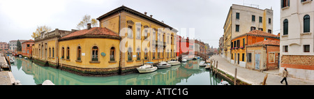 Italien Panoramablick über Dorsoduro-Viertel von Venedig Stockfoto