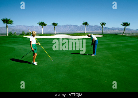 Sportmodell Golf Southern CA Wüste Ram s Hill Resort veröffentlicht Borrego Springs Kalifornien Rams Hill Country Club Stockfoto