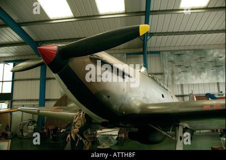 Hawker Hurricane MK 1 Replik auf Ausstellung im Tangmere Military Aviation Museum, Sussex, England Stockfoto