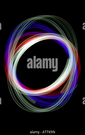 Physiogram mit roten grünen und blauen filtern Stockfoto