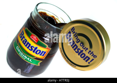 Allgemeines Bild zeigt die Marke Branston Pickle original Stockfoto