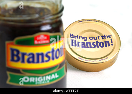 Allgemeines Bild zeigt die Marke Branston Original pickle Stockfoto