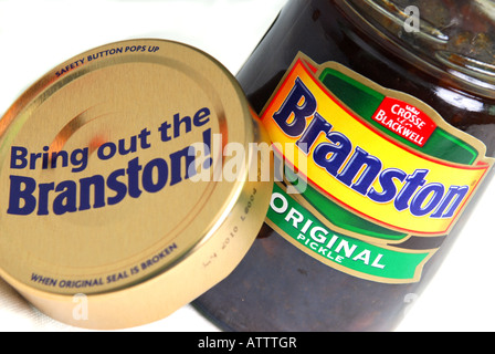 Allgemeines Bild zeigt die Marke Branston Original pickle Stockfoto