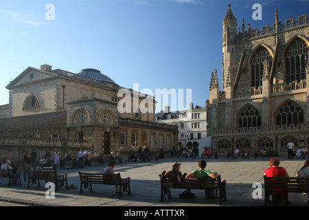 Straßen von Bath, England Stockfoto