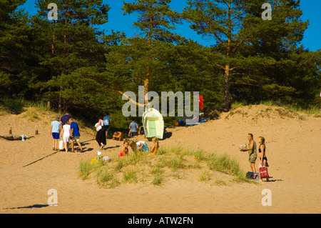 Yyteri Strand in Pori Westfinnland Stockfoto