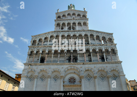 Kirche San Michele in Foro Lucca Toskana Italien Stockfoto